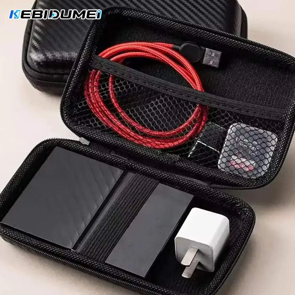 KEBIDUMEI EVA Storage Bag – Cables, Chargers & Tech Organizer Cable Organizer Bag Babs