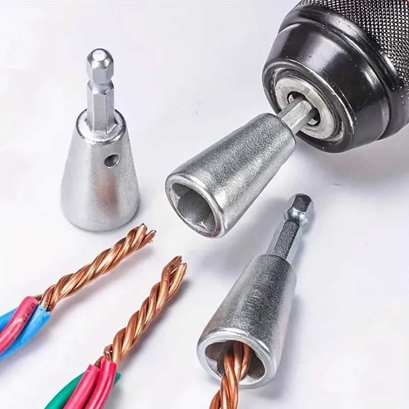3-Piece Wire Twisting Tool Set – 2.5/4/6mm Drill Attachment Wire Twisting Tool Babs