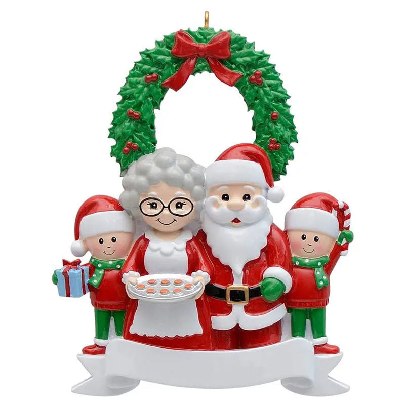 Personalized Family Christmas Tree Ornament – Santa Pendant Christmas Tree Ornament Babs B