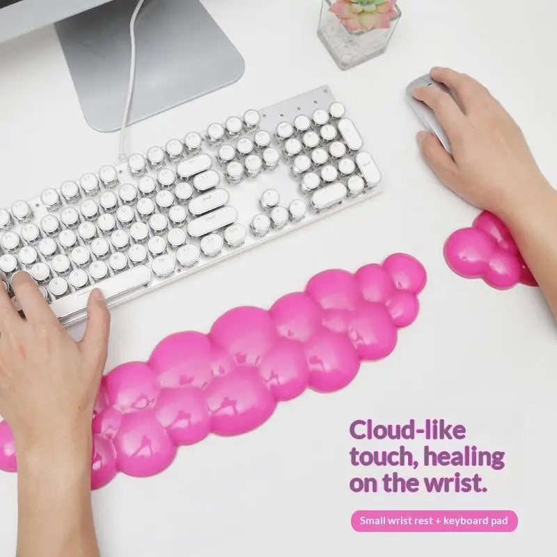 Cloud Silicone Wrist Rest for Keyboard & Mouse – Ergonomic Silicone Wrist Rest Babs