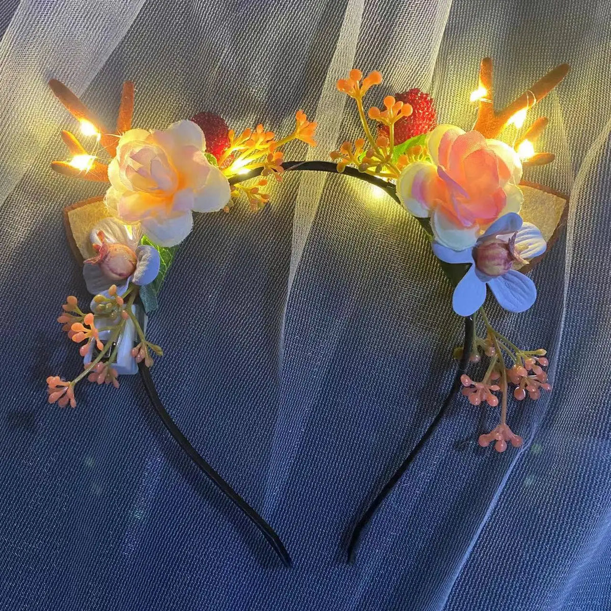 10-Pack LED Reindeer Antler Headbands – Christmas Glow Party LED Party Headbands Babs 6