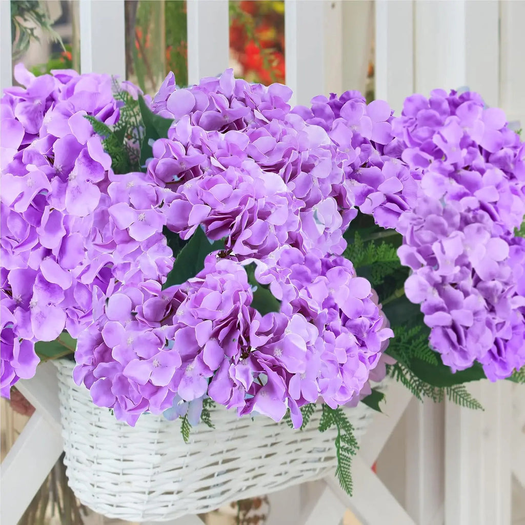 Silk Hydrangea Artificial Flowers – Wedding & Home Décor Artificial Flowers Babs