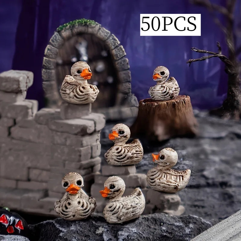 50-Piece Gothic Skull Duck Set – Halloween & Home Decor Gothic Decor Figurines Babs Default Title