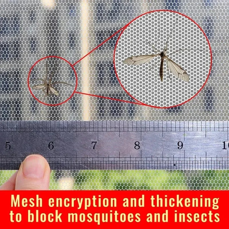 Self-Adhesive Mosquito Window Screen Net – Hook & Loop Bug Mesh Window Mosquito Screen Babs