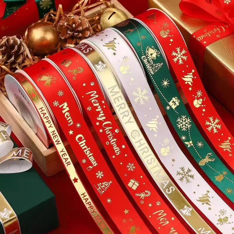 5m Christmas Ribbon – Gift Wrap, Tree & Holiday Décor Christmas Craft Ribbon Babs