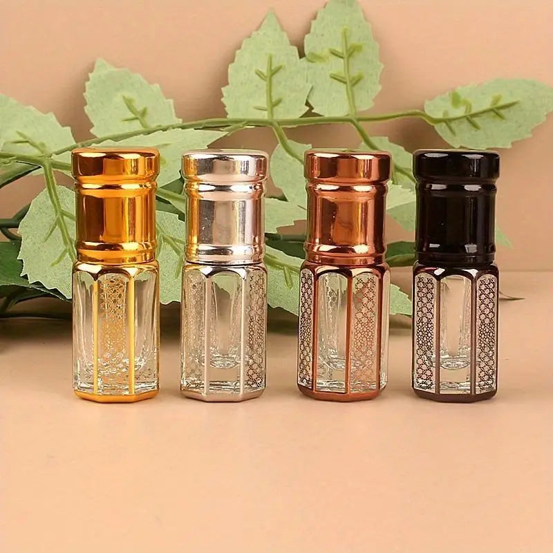 12ML Refillable Golden Glass Roller Bottle – Essential Oil & Perfume Essential Oil Roller Bottle Babs