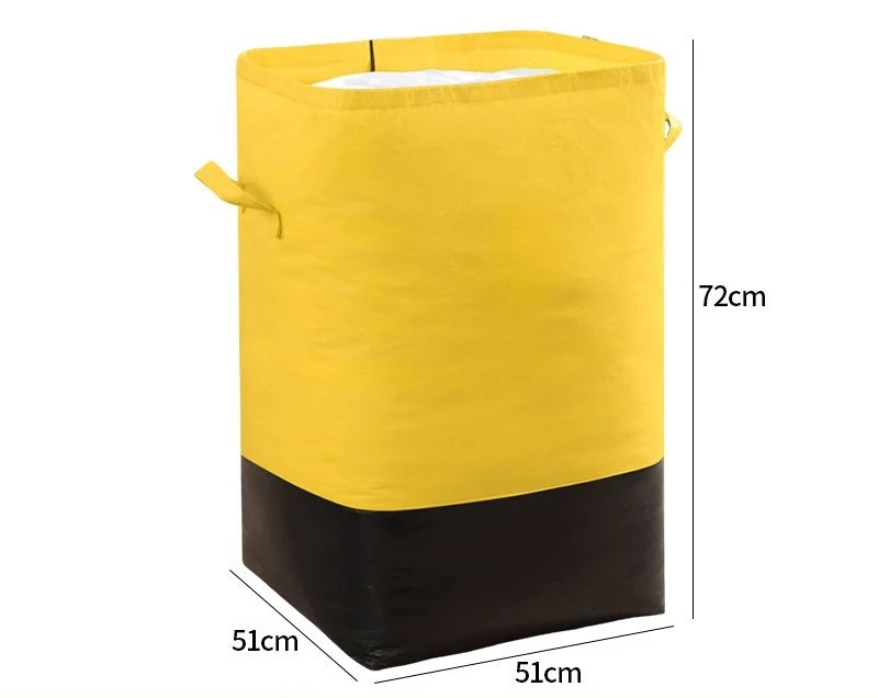 Large Heavy-Duty PP Storage Bag – Clothing, Bedding & Moving Storage Organizer Bag Babs Yellow