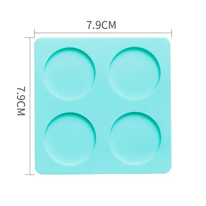 Wax Seal Stamp Silicone Mold Pad | 25mm DIY Craft Tool Wax Seal Mold Pad Babs Round Green