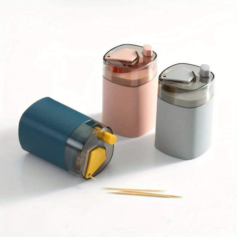 2-Pack Auto Pop-Up Toothpick Dispenser Box – Portable Toothpick Dispenser Babs