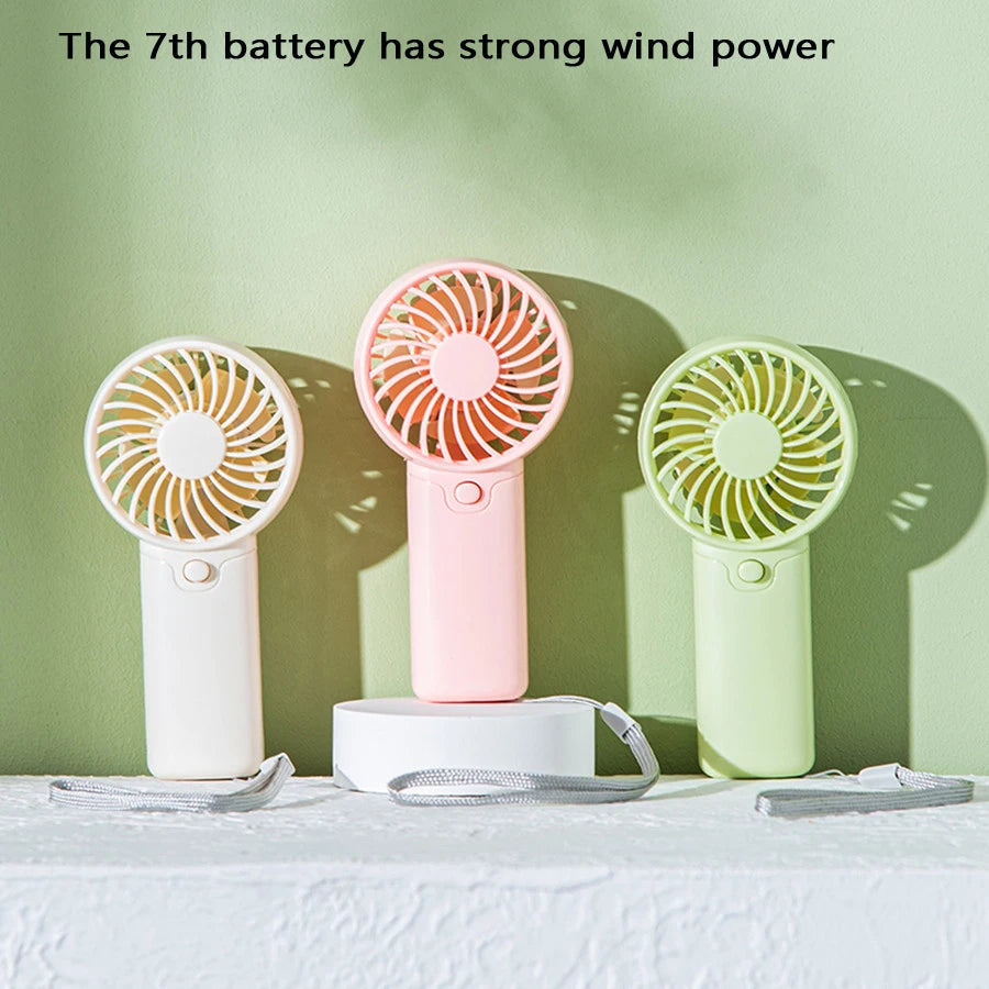 Handheld Mini Fan with Wristband – Portable Battery-Free Desk Fan Handheld Mini Fan Babs