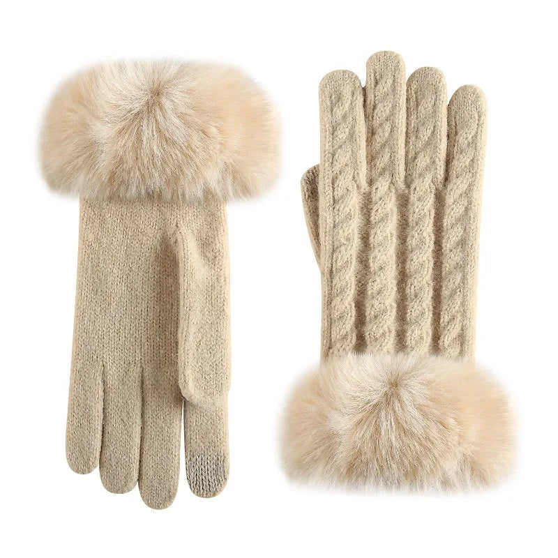 Women's Winter Knit Gloves – Windproof & Warm Winter Knit Gloves Babs
