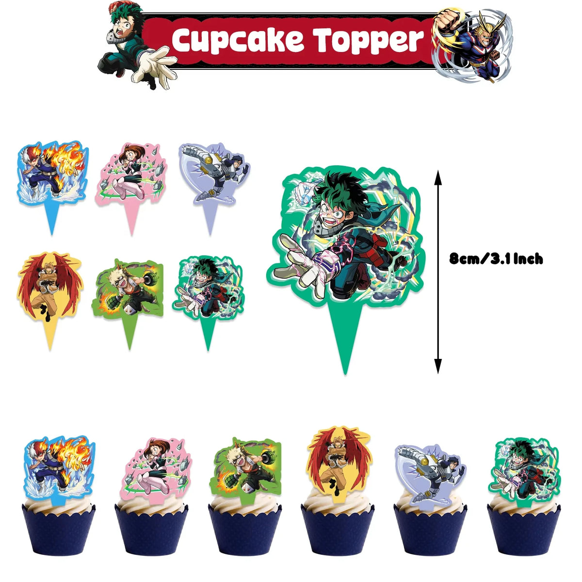 My Hero Academia Birthday Party Tableware & Decoration Kit