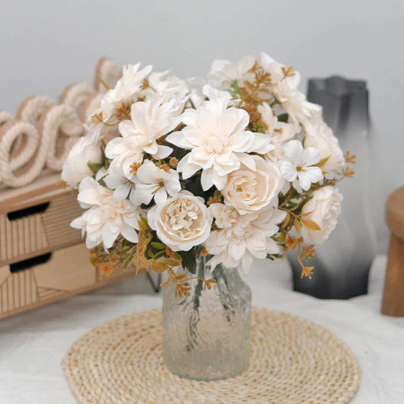 Silk Dahlia Peony Artificial Flowers – Wedding & Home Decor Artificial Silk Flowers Babs