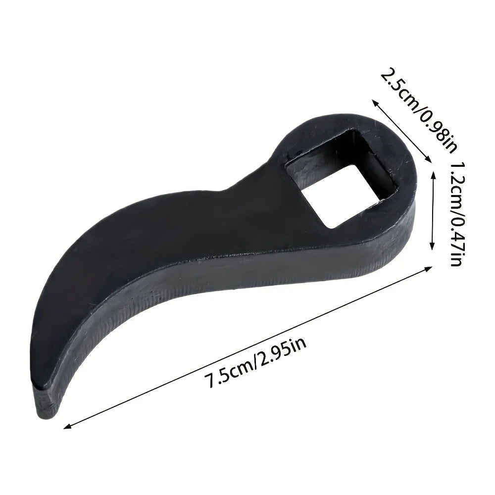 Adjustable Bullhorn Pry Bar Adapter | Carbon Steel 1/2" Drive Pry Bar Adapter Babs black