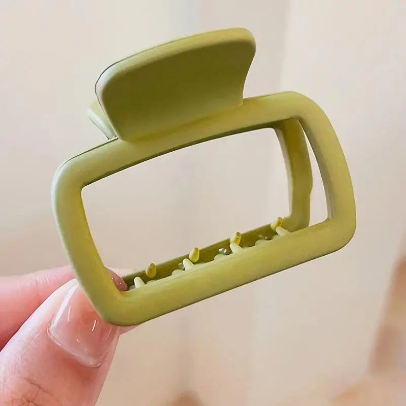 4-Pack Small Square Matte Hair Claw Clips – Non-Slip Hold Hair Claw Clips Babs