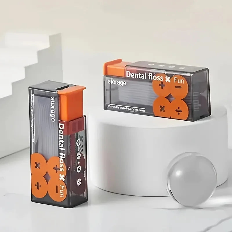 Portable Mini Automatic Dental Floss Dispenser Box – 10 Sticks Dental Floss Dispenser Babs