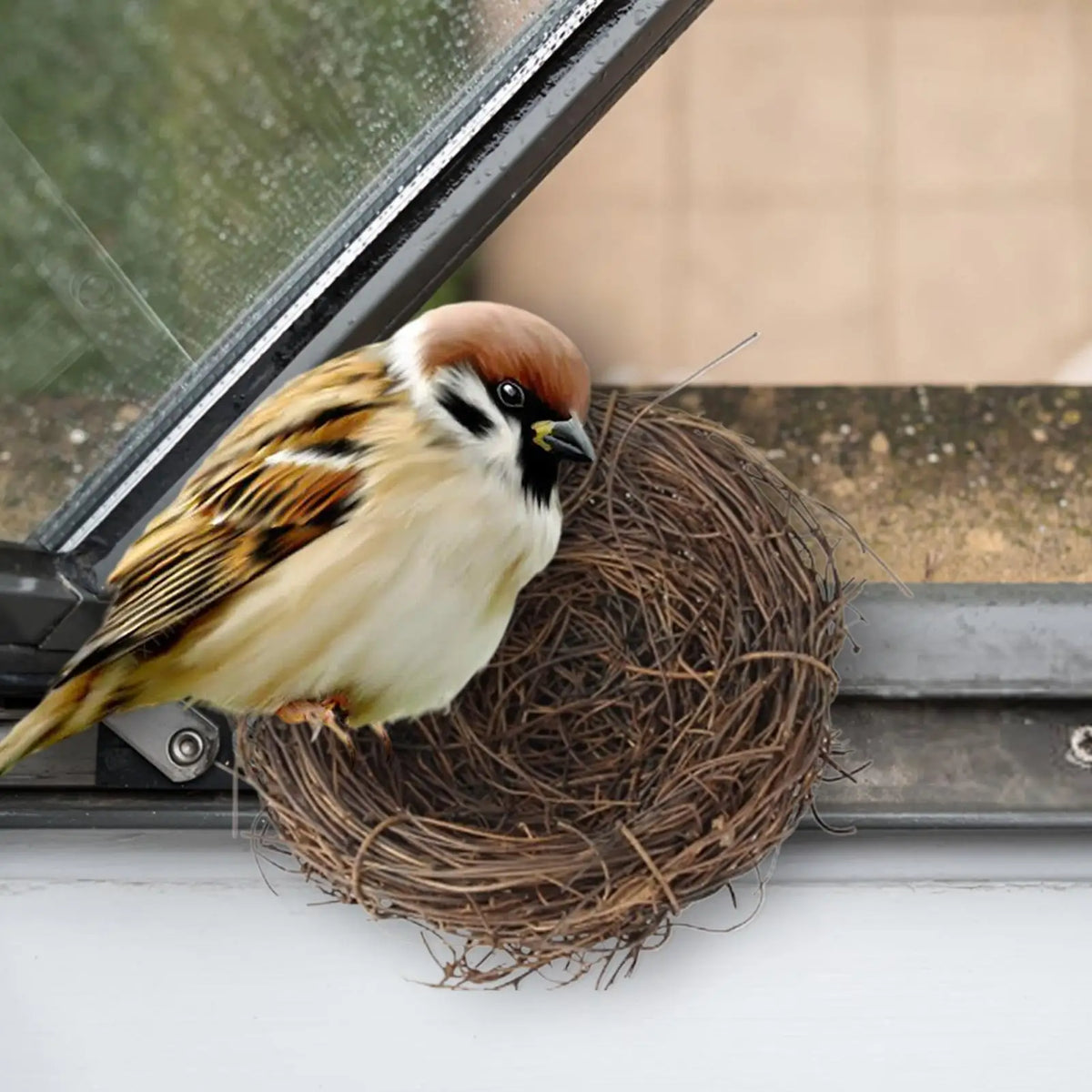 Handmade Rattan Bird Nest – Easter Decor & Pet Home Decorative Bird Nest Babs