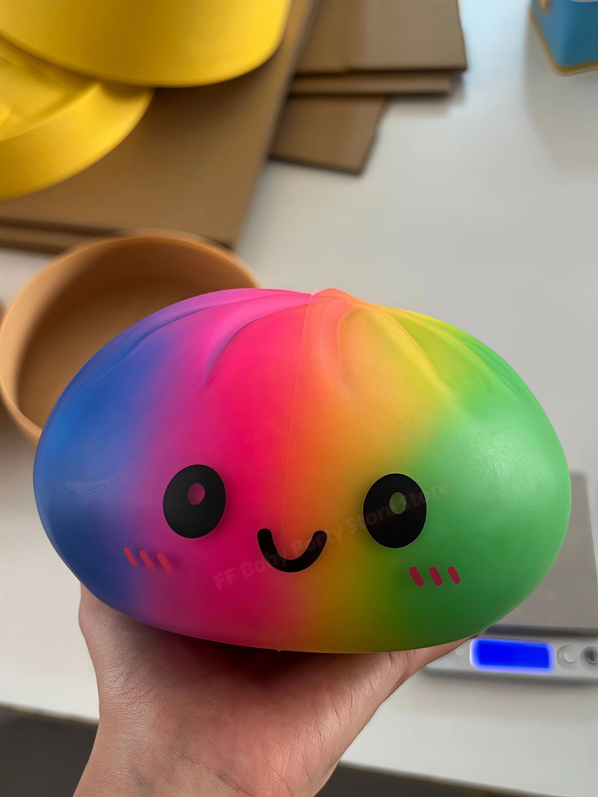 Rainbow Dumpling Squishy Toy – Slow Rising Fidget Squeeze Ball Squishy Fidget Toy Babs