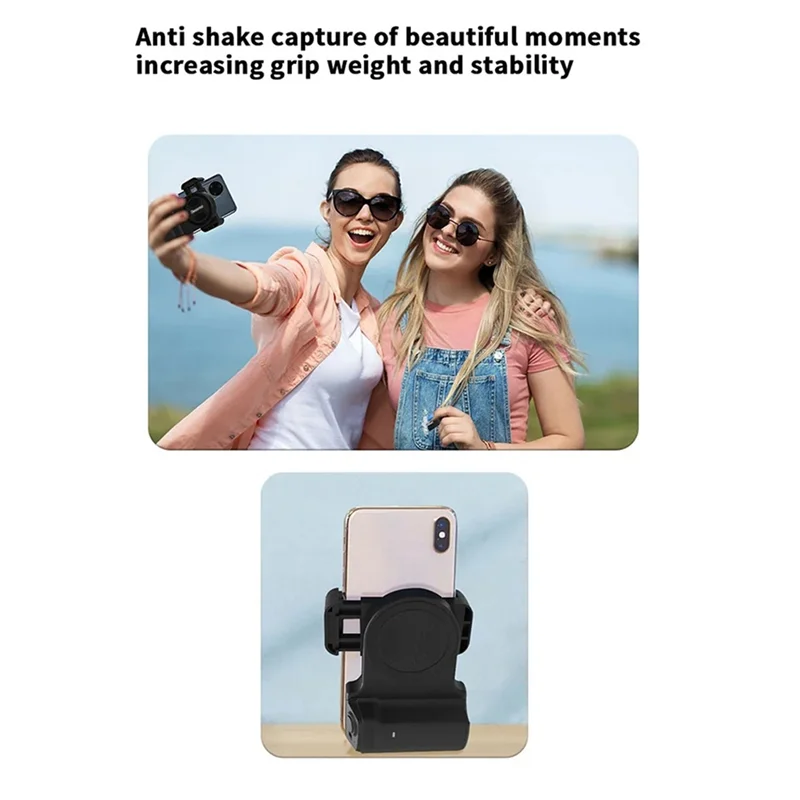 Smartphone Selfie Grip Handle & Bluetooth Shutter Remote Smartphone Camera Grip Babs