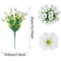 35CM Silk Morning Glory Artificial Flower UV-Protected Decor Artificial Flower Bouquet Babs White 35cm