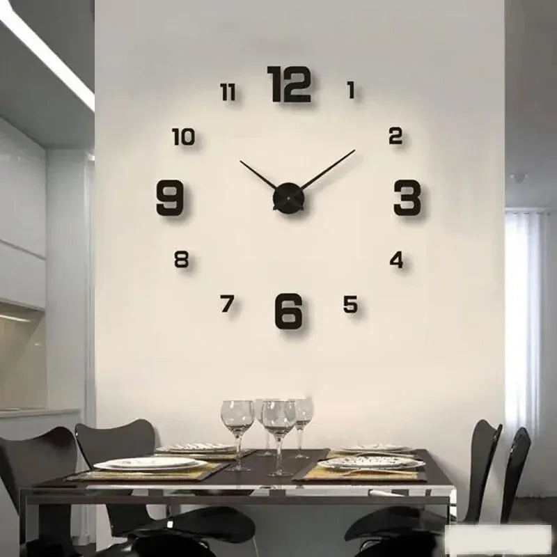 DIY Frameless Silent Wall Clock – Acrylic Antique Decal DIY Wall Clock Babs