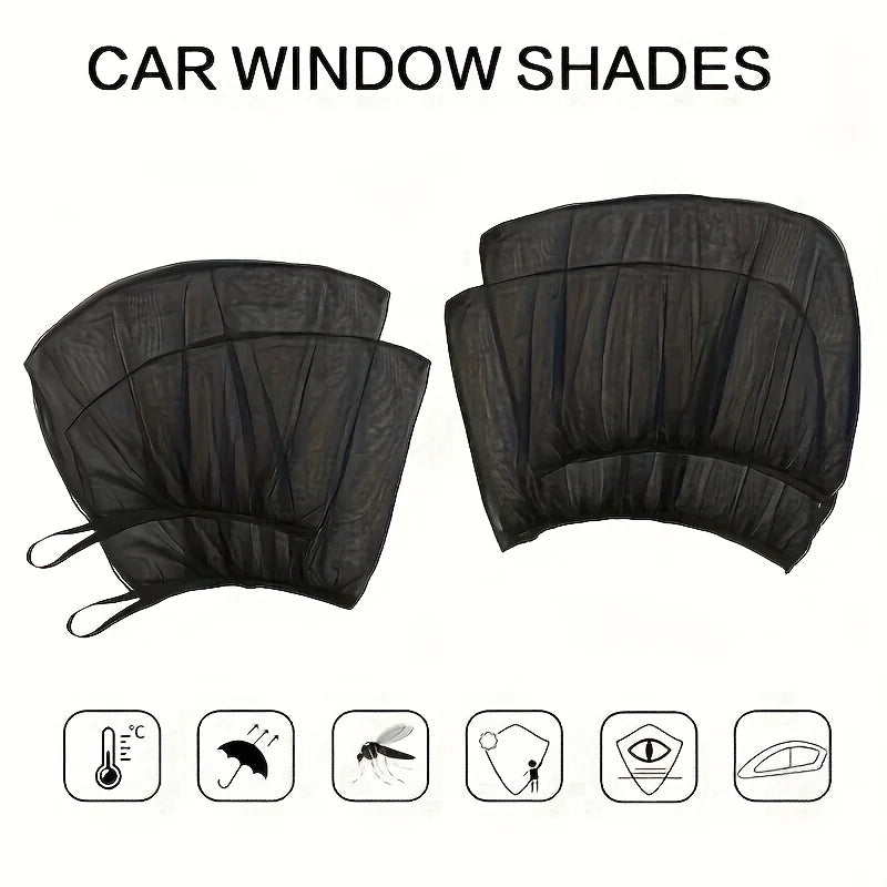 Car Sunshade Mosquito Net Curtain – Breathable Window Mesh Car Window Sunshade Babs