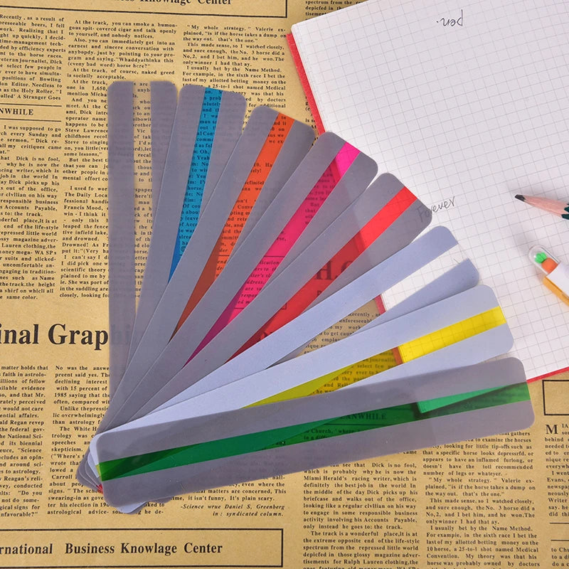 Colored Reading Guide Strips & Highlighter Overlays – 6 or 8 Pc Reading Guide Strips Babs