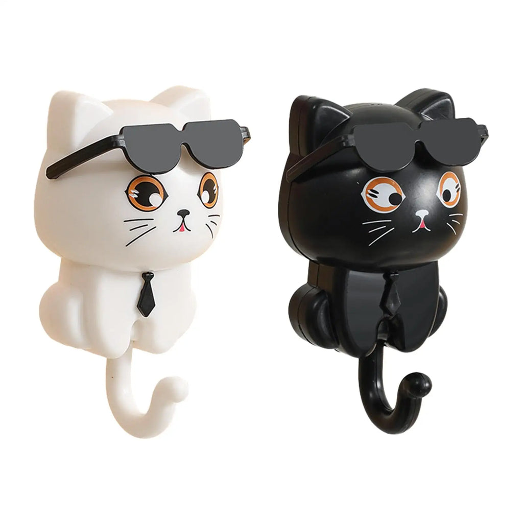 Cute Cat Key Holder – Adhesive Hook for Keys, Hats & Bags Adhesive Wall Hook Babs