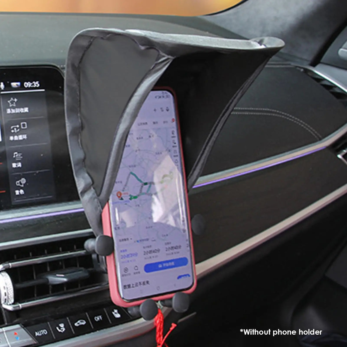 Car Phone Sunshade UV Heat Shield – Foldable Screen Cover Car Phone Sunshade Babs
