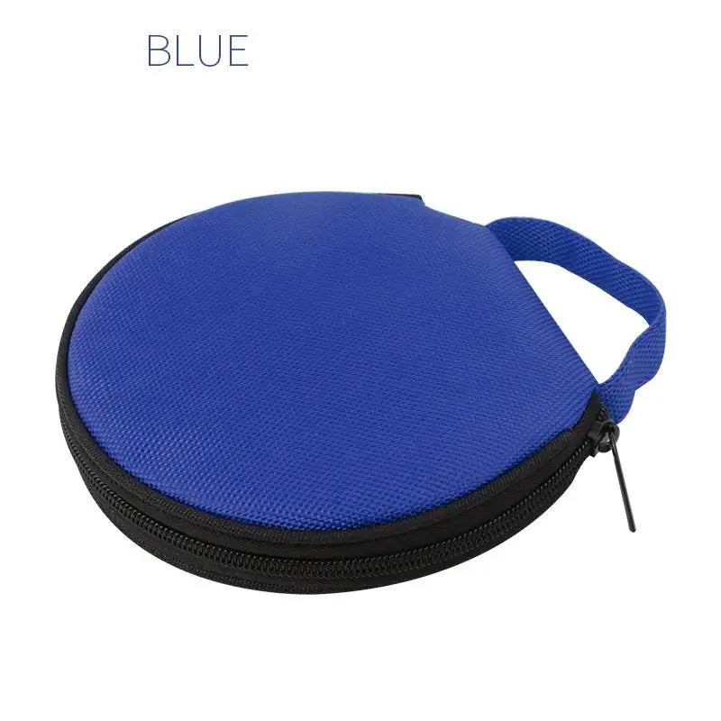 Round Oxford Cloth Portable Zippered Storage Case Organizer Portable Storage Case Babs Blue