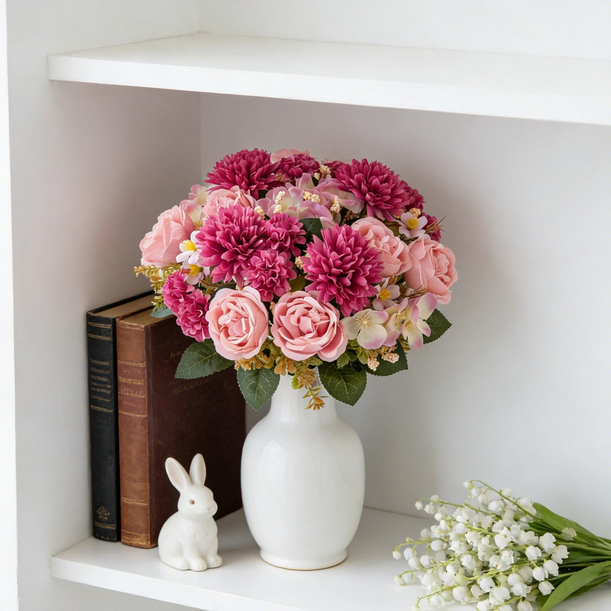 Artificial Silk Peony & Chrysanthemum Flowers – Wedding Décor Artificial Silk Flowers Babs