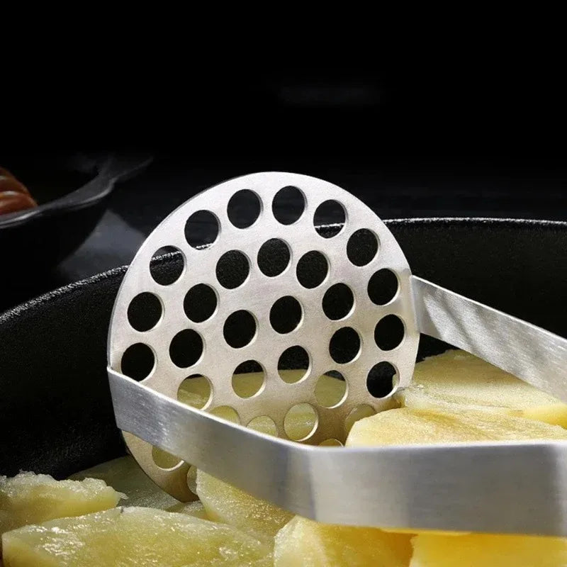 Heavy Duty Stainless Steel Potato Masher with Wooden Handle Potato Masher Babs