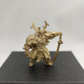 Brass Skeleton Samurai Figurine | Vintage Desktop Miniature Ornament Brass Figurine Babs D