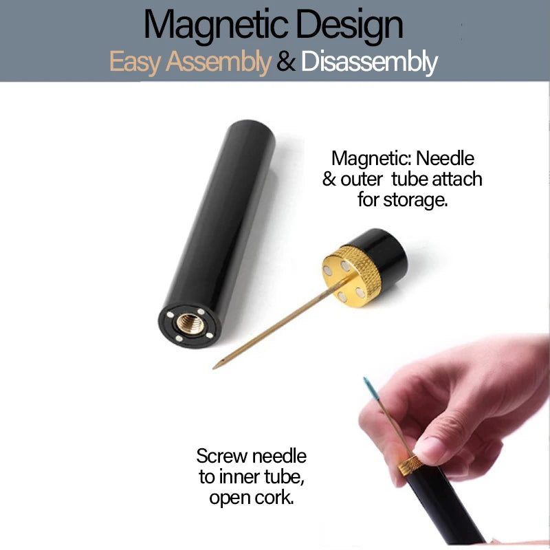 Portable Magnetic Wine Bottle Opener & Pressure Air Corkscrew Wine Bottle Opener Babs