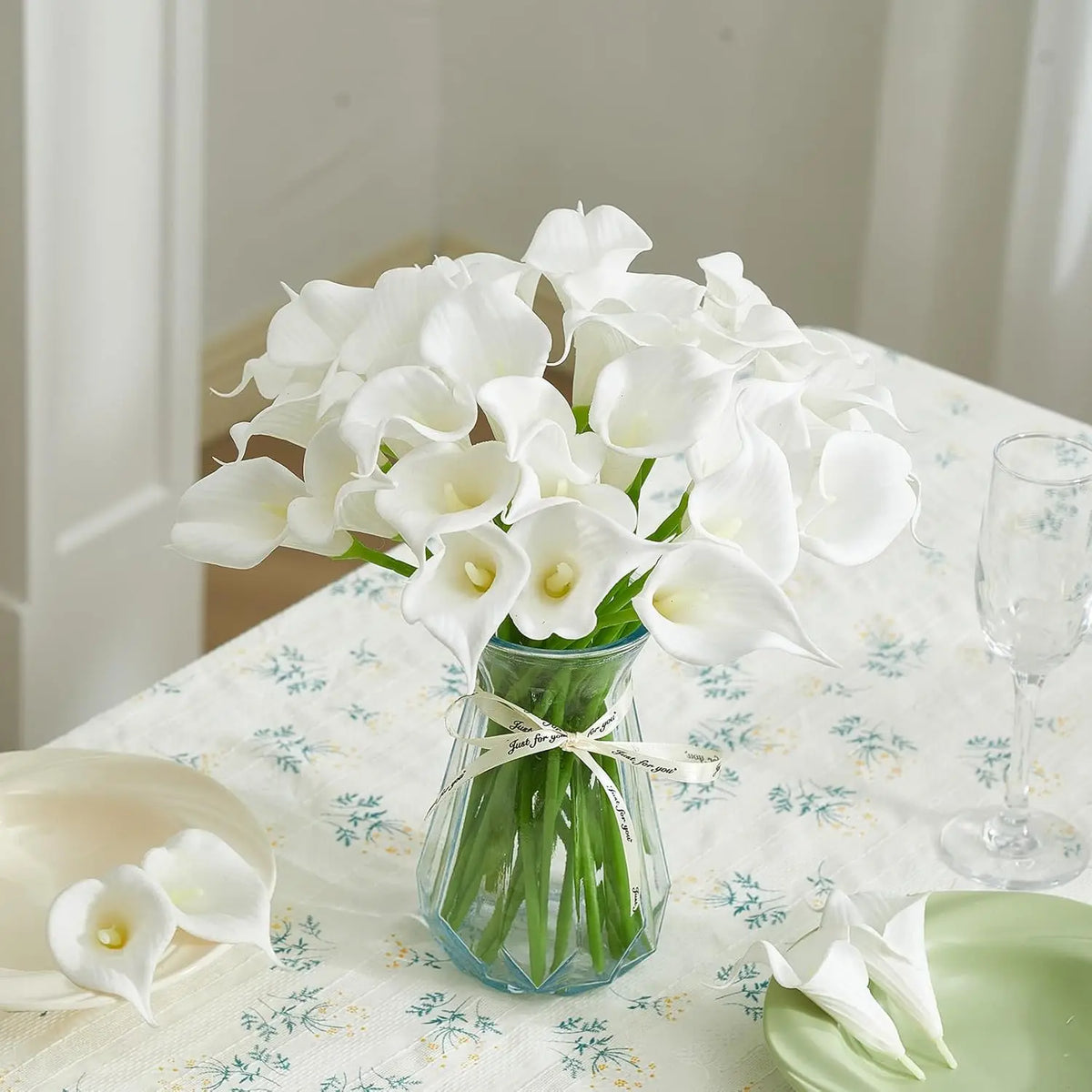 Artificial Lotus Flower Branches 4/8pcs – Wedding & Home Decor Artificial Flowers Babs