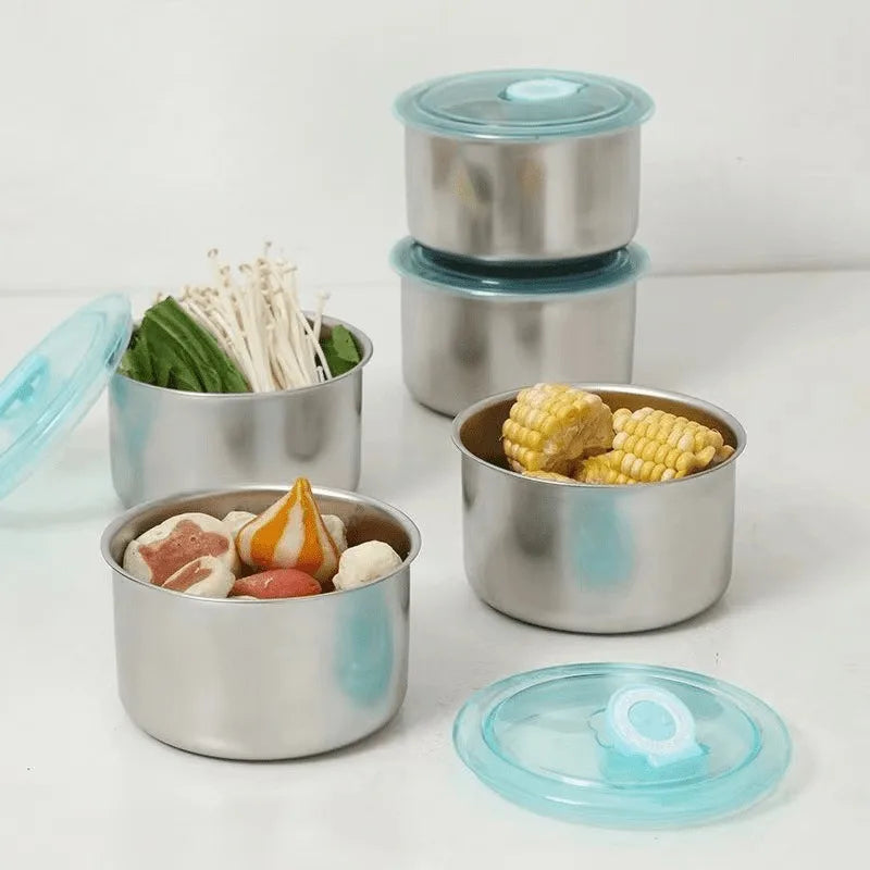 Round Leak-Proof Stainless Steel Lunch Box & Food Storage Food Storage Container Babs