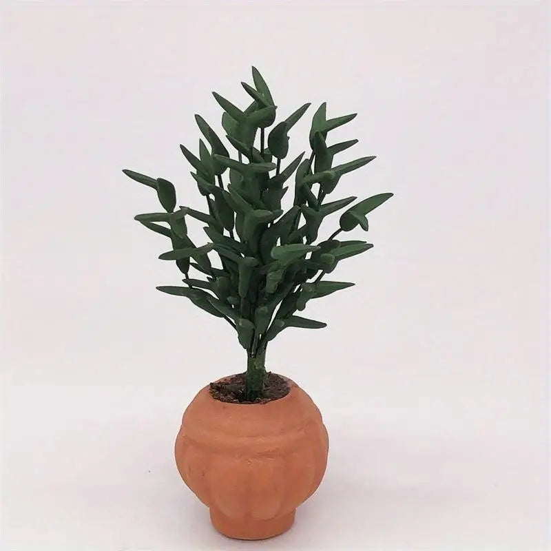 Miniature Potted Plant Simulation Flower Model | Home Décor Miniature Plant Decor Babs