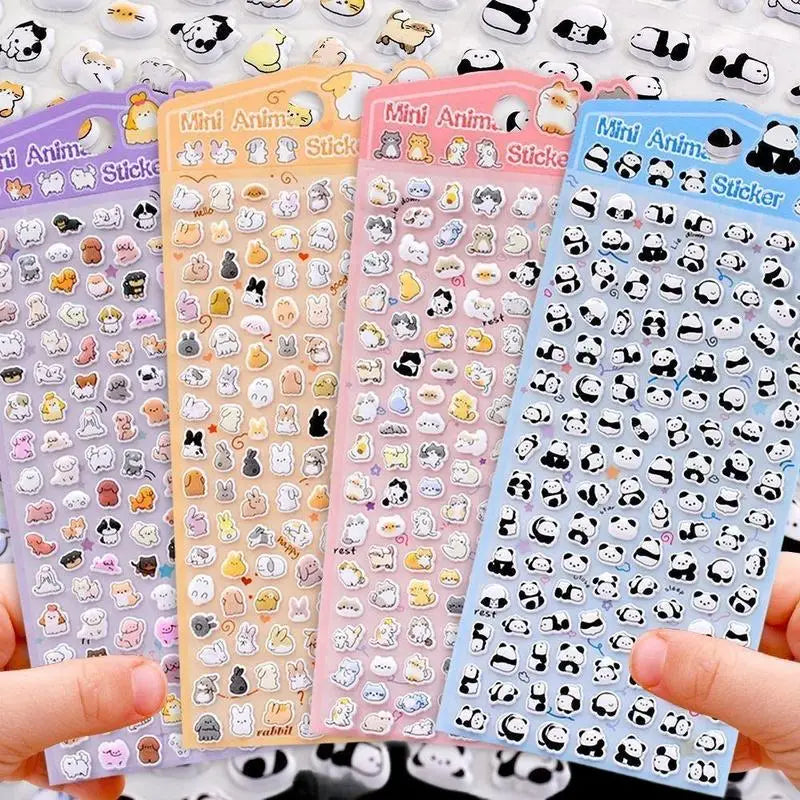 Kawaii Cat & Panda 3D Foam Stickers – DIY Scrapbook Decals Decorative Craft Stickers Babs