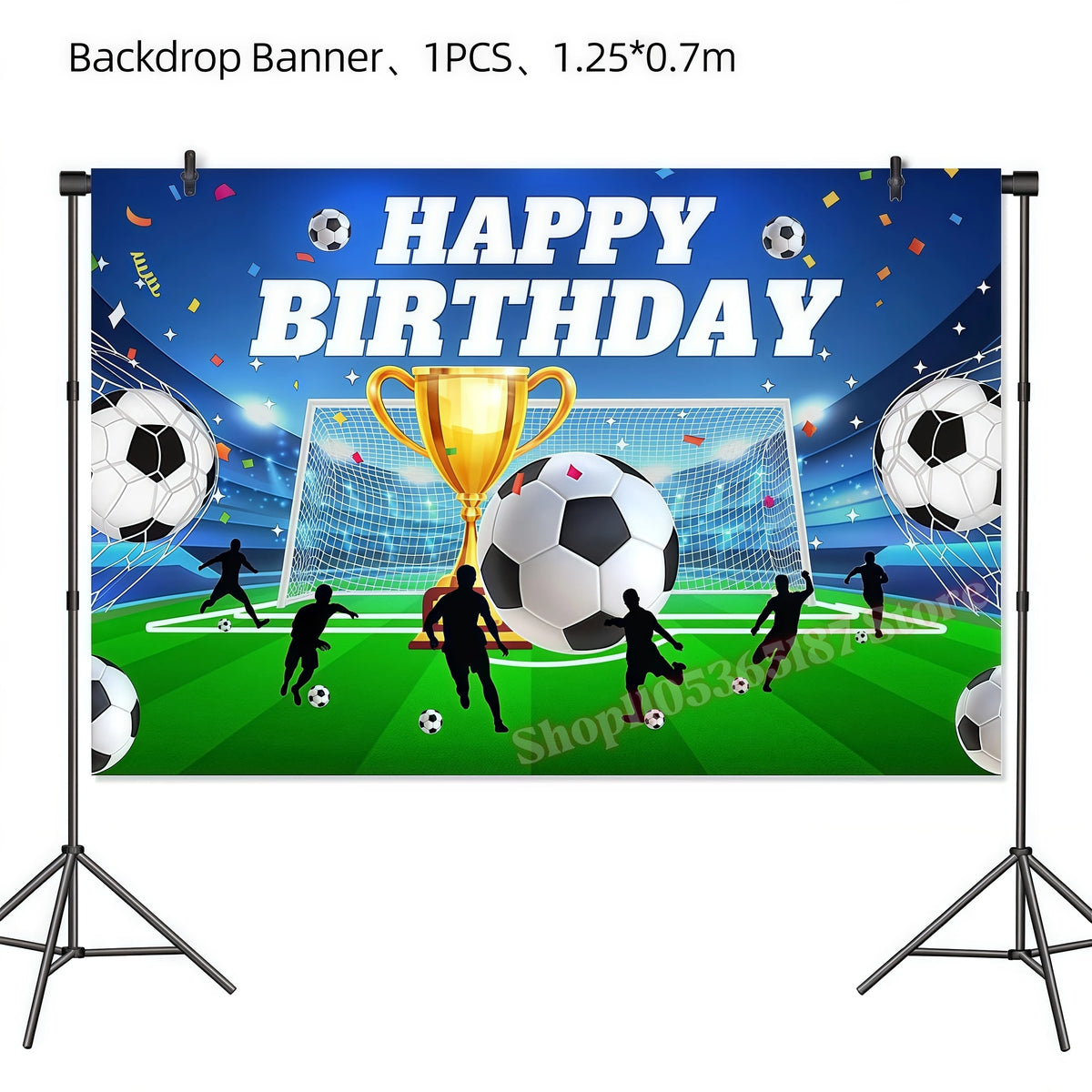 Soccer Football Birthday Party Decoration Set – Complete Kit Party Decoration Set Babs 1pcs Backdrop others