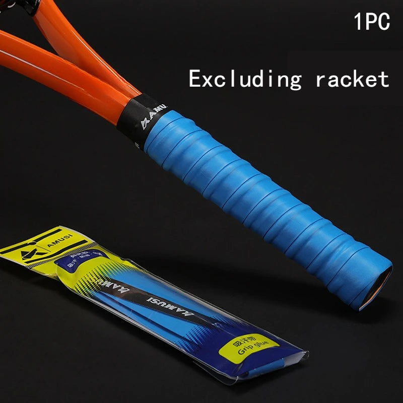 Tennis Racket Overgrip – Wide Anti-Slip Sweat-Absorbent PU Tape Racket Overgrip Tape Babs blue