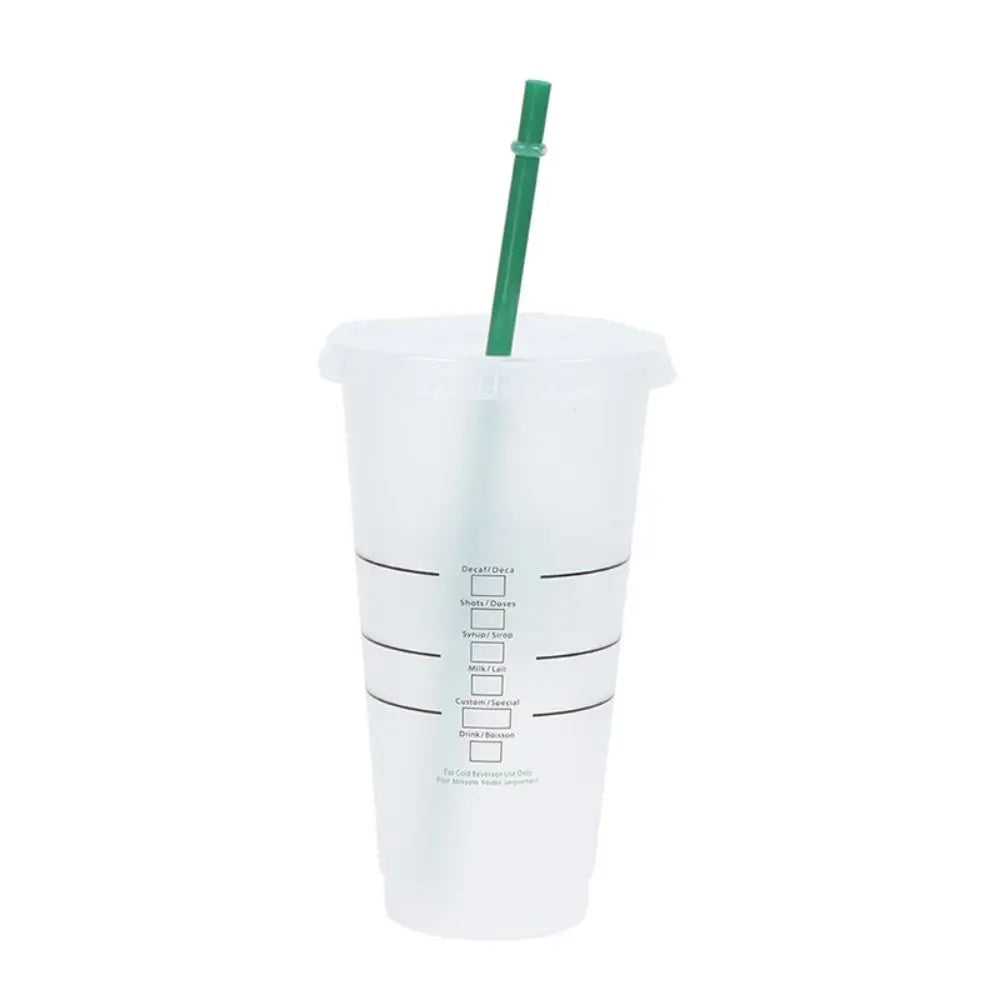Color-Changing Straw Cup with Lid | Food Grade PP | 475–700ml Straw Cup Babs transparent 601-700ml