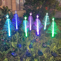 Solar Fiber Optic Garden Light – 7 Color LED Lawn Lamp Solar Garden Light Babs Star 4PCS