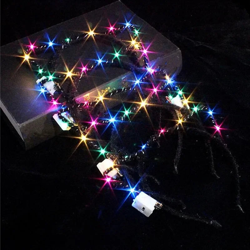 10pcs LED Flashing Cat Ear Headbands for Party, Halloween & Cosplay LED Party Headband Babs