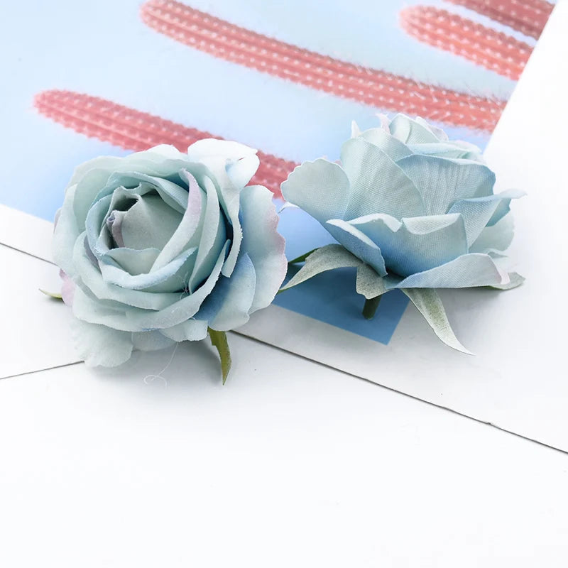 Velvet Silk Rose Heads 10/20 Pcs – Artificial Flowers for Weddings Artificial Silk Roses Babs color 5 10 Pieces