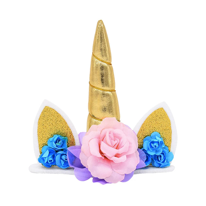 Rainbow Unicorn Cake Topper – Birthday & Baby Shower Decor Cake Topper Babs 1Pc E
