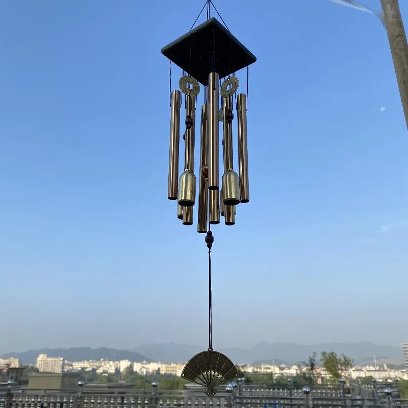 Antique Bronze Large Multi-Tube Wind Chime – Garden & Patio Outdoor Wind Chime Babs