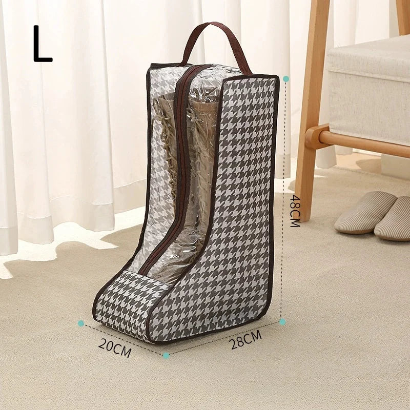 Tall Boots Storage Bag – Waterproof, Portable & Dustproof Boot Storage Bag Babs Houndstooth-L