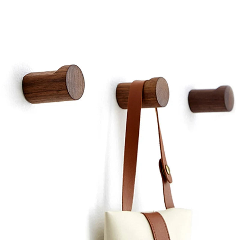 Beech Black Walnut Wall Hook – Minimalist Wood Coat Hook Wood Wall Hook Babs
