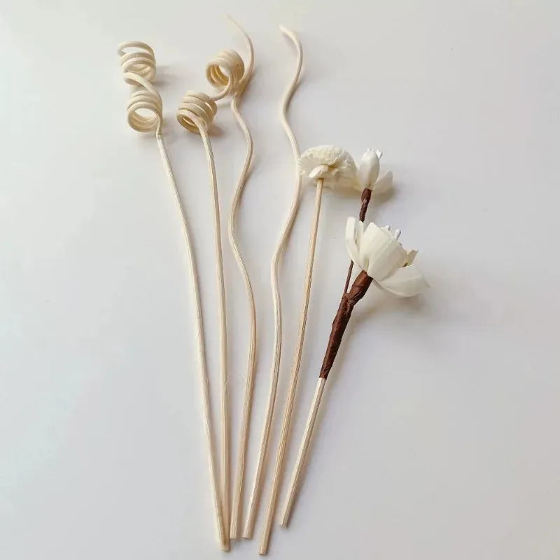 Flower Rattan Aromatherapy Diffuser Sticks 5/6 Pcs Home Decor Reed Diffuser Sticks Babs 6 Pcs