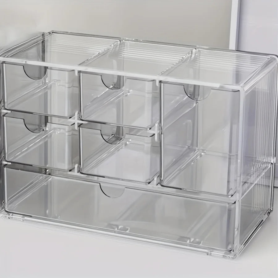 6-Drawer Acrylic Makeup Organizer – Vanity & Desk Storage Makeup Organizer Babs